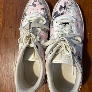Nike Pink Floral Sneakers